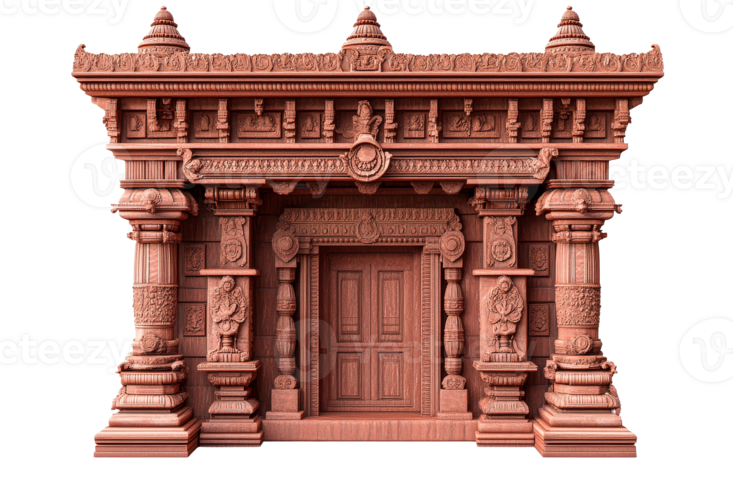 Intricate temple structure design png