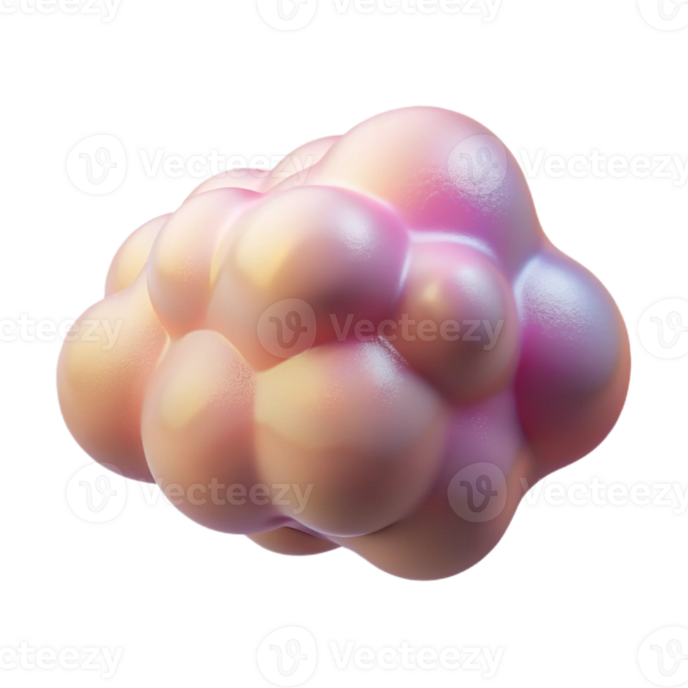 dramatic creative Imagination Cloud Transparent Background with Soft Pink Hues png
