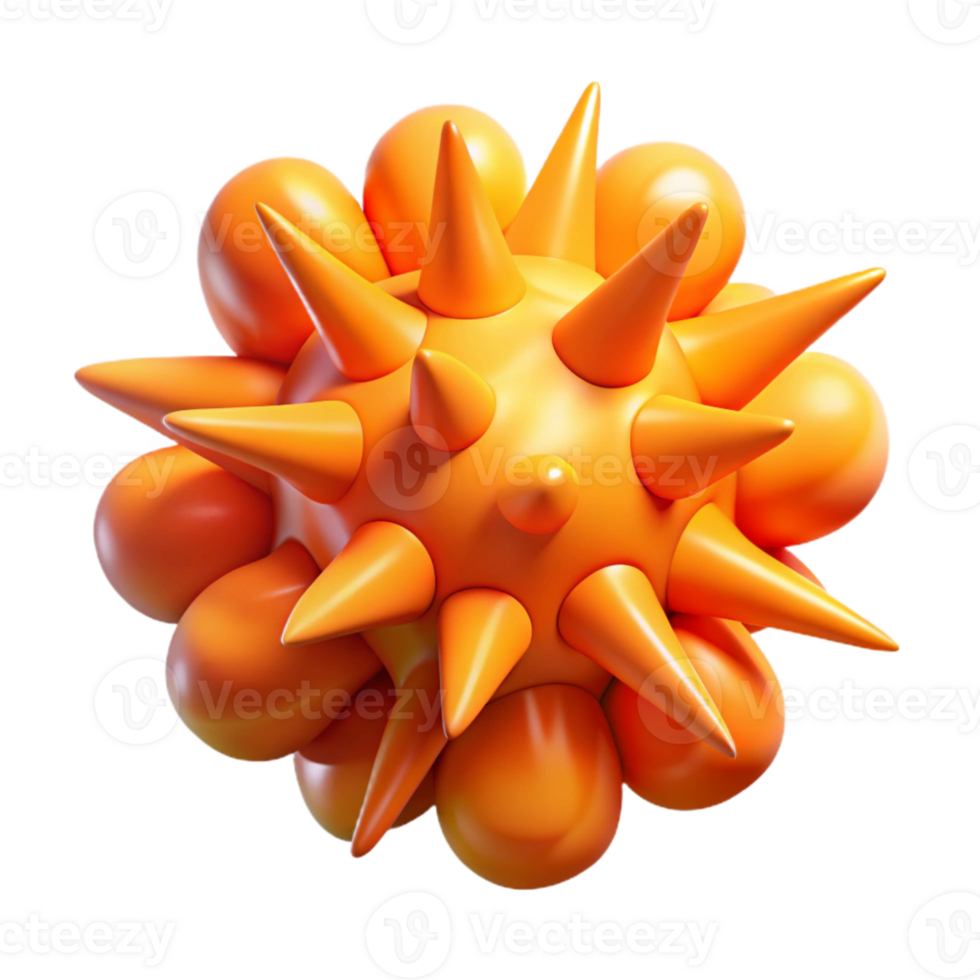 wonderful minimalist Imagination Spark Isolated with Vibrant Orange Hues authentic png