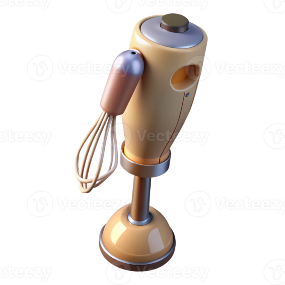 magnificent rustic Immersion Blender with Chopping Blade Isolated detailed png