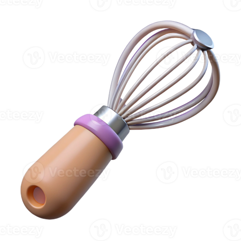 impressive minimalist Immersion Blender with Whisk Attachment Transparent Background high quality png
