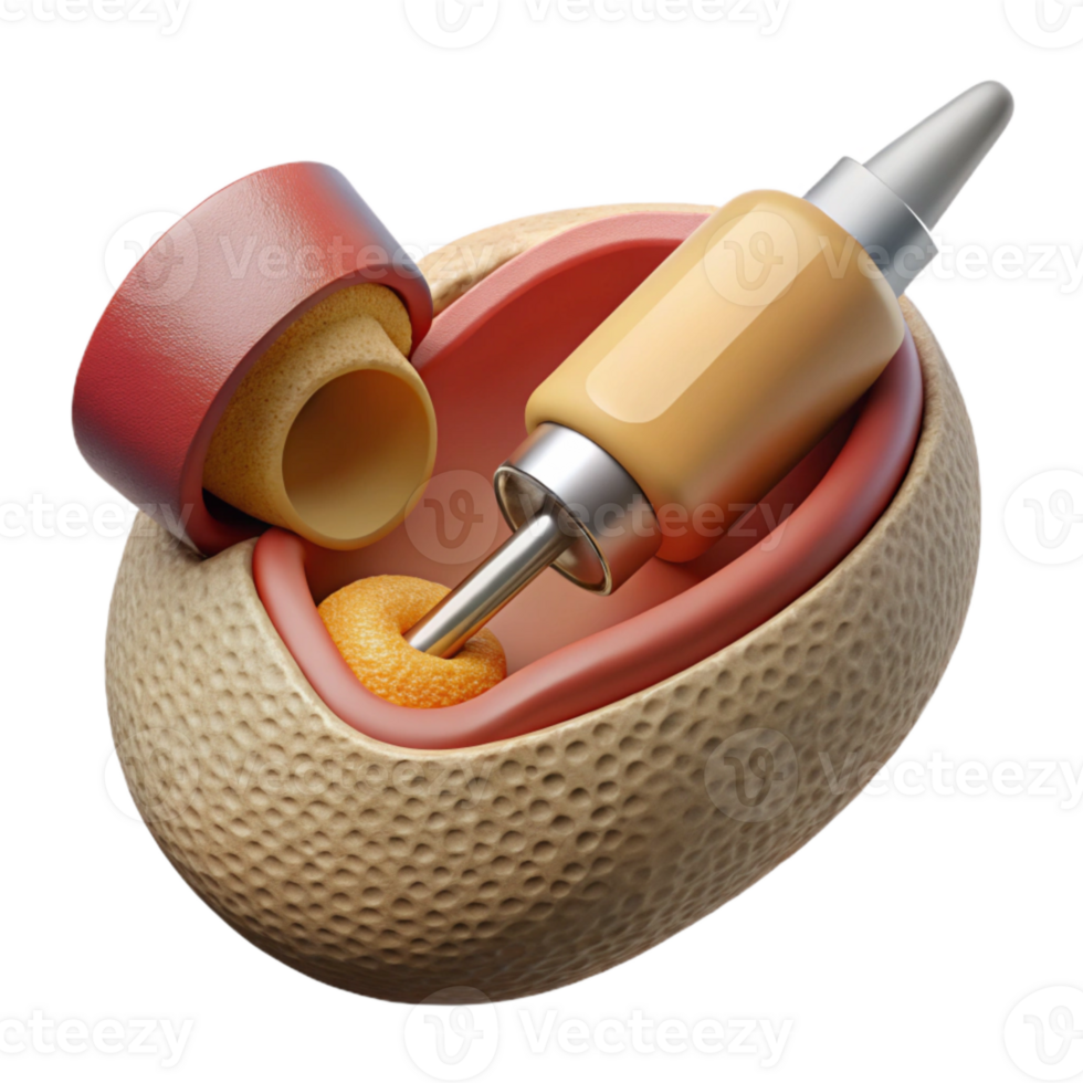 vibrant traditional Implant Insertion Illustration Medical Procedure Cutout high quality png