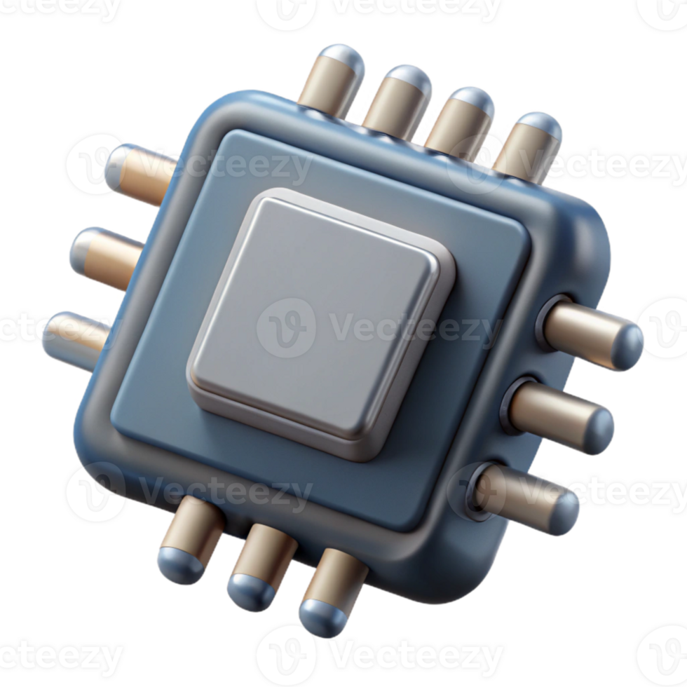 extraordinary rustic Implant Microchip Detailed Render Isolated Element detailed png
