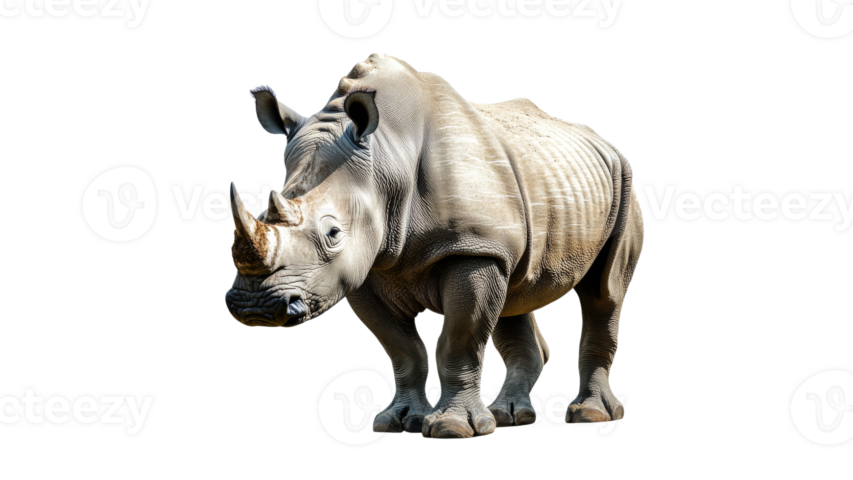 Rhinoceros on a white background png