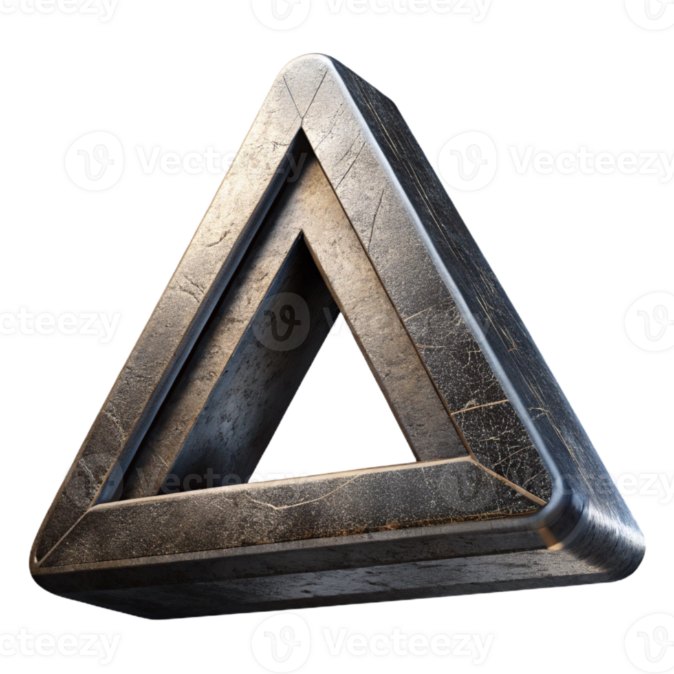 stunning vintage Impossible Triangle with Bold Black Outline exclusive png