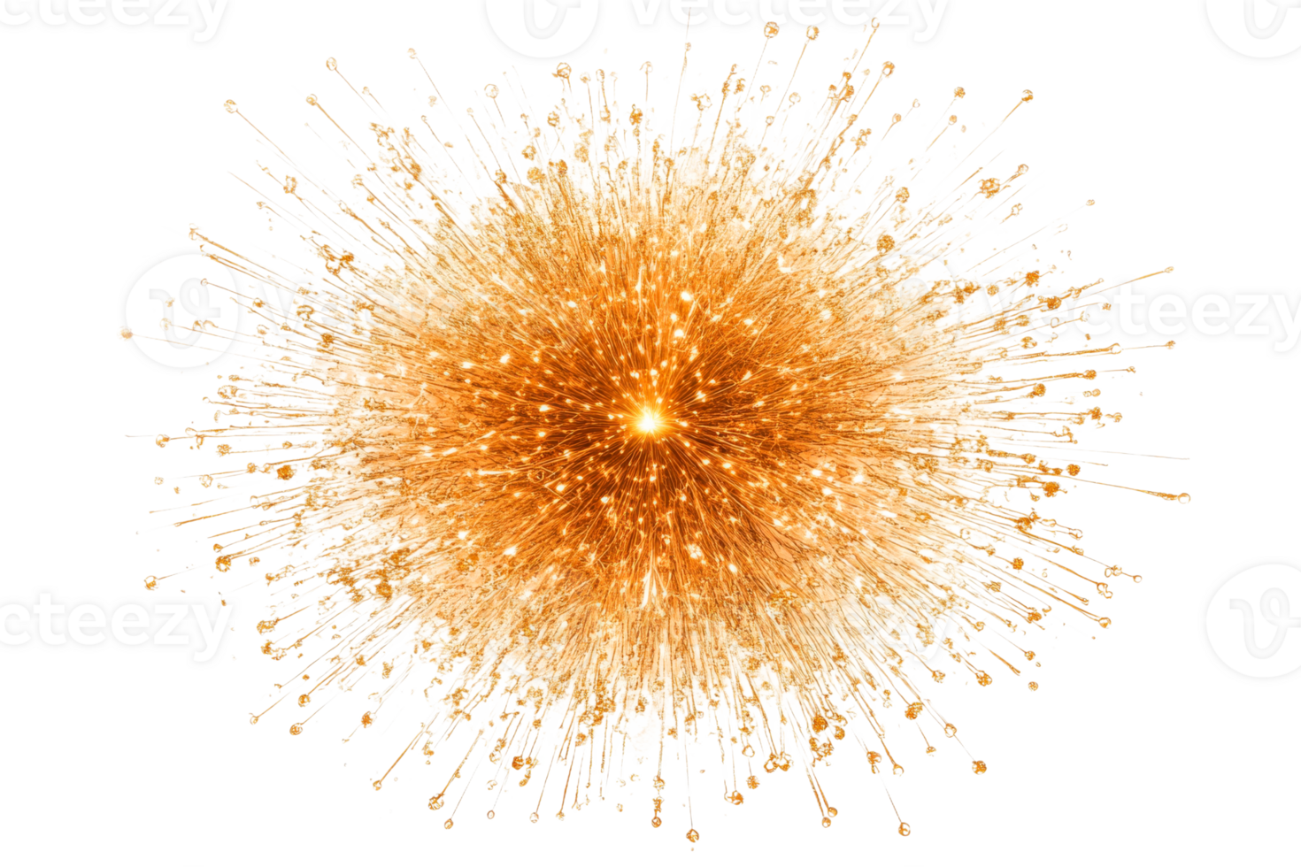 Bright golden burst of light fills the space png