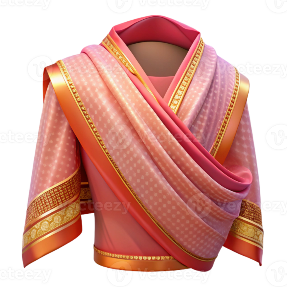 extraordinary abstract Indian Sari Design Element Transparent exclusive png