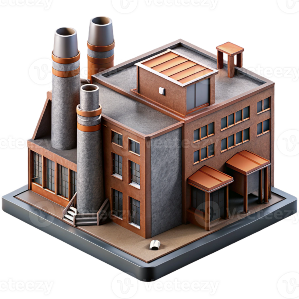 stunning modern Industrial Architecture Complex Side Angle Cutout genuine png