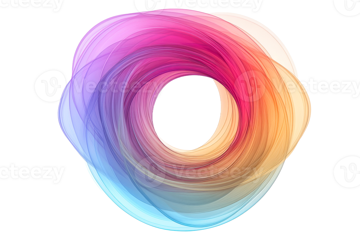 Vibrant color swirl demonstrating dynamic movement png