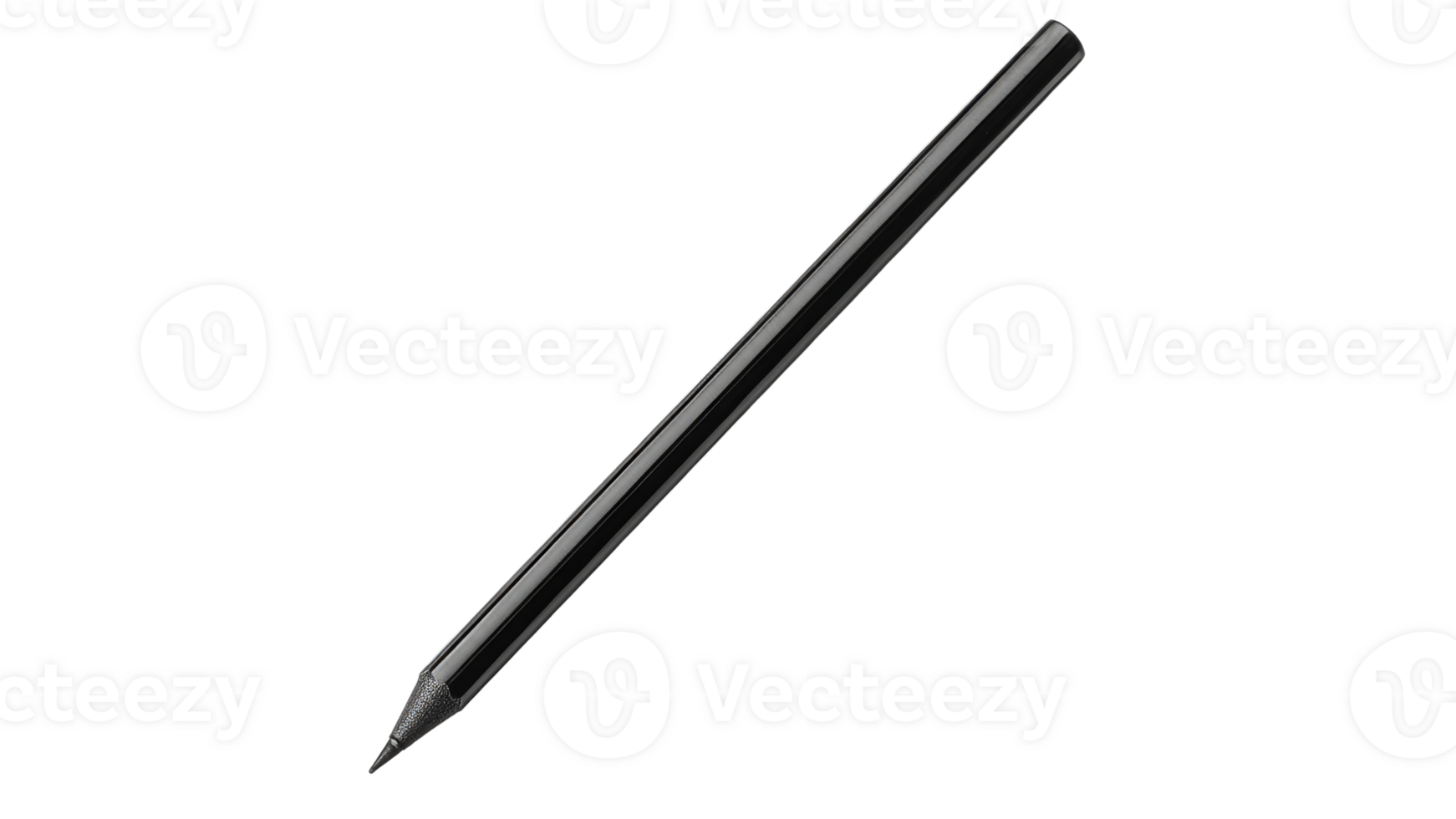 Black pencil on a plain transparent background png