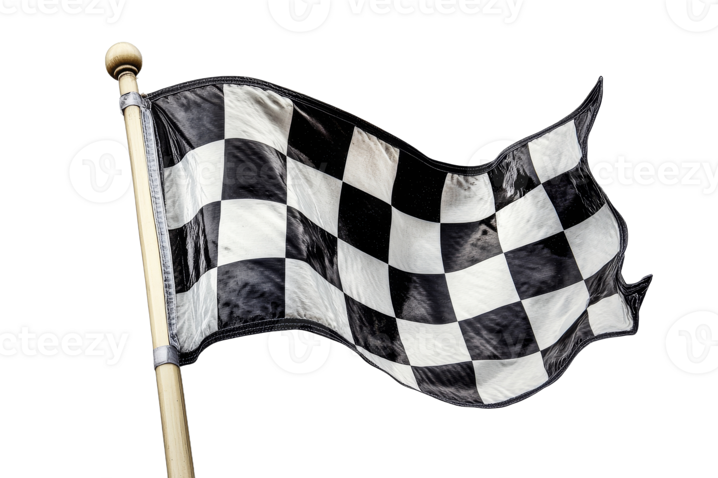 Flag waving in the wind at a racing event png