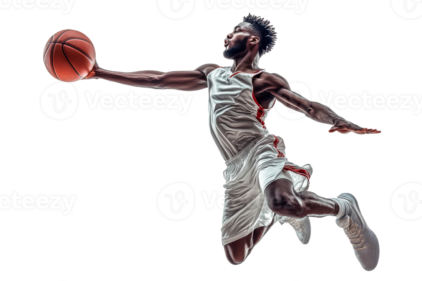 Basketball player making an impressive jump shot png