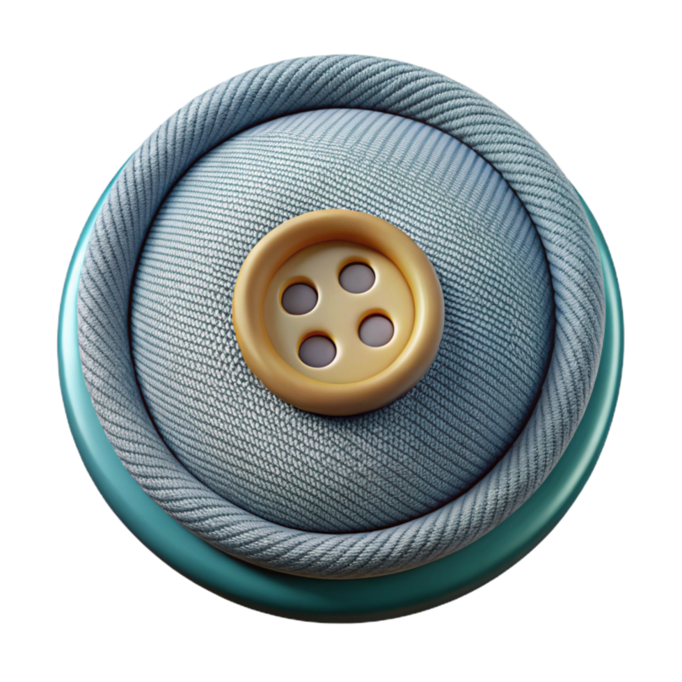 vibrant abstract Interactive Textile Button Transparent Background authentic png