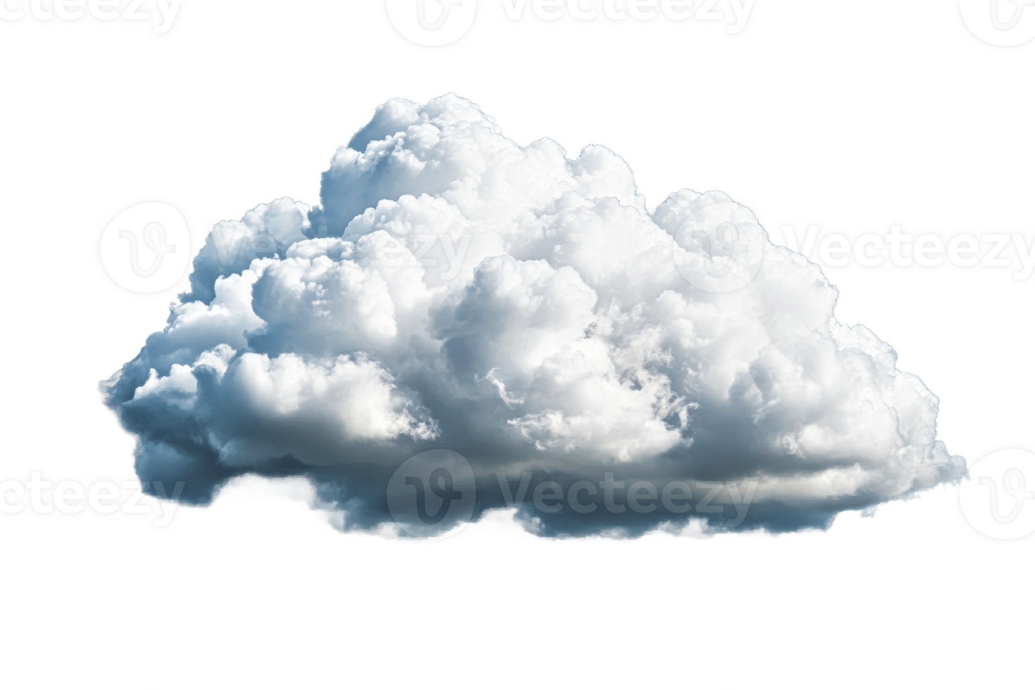 Puffy white cloud floating in a clear sky png