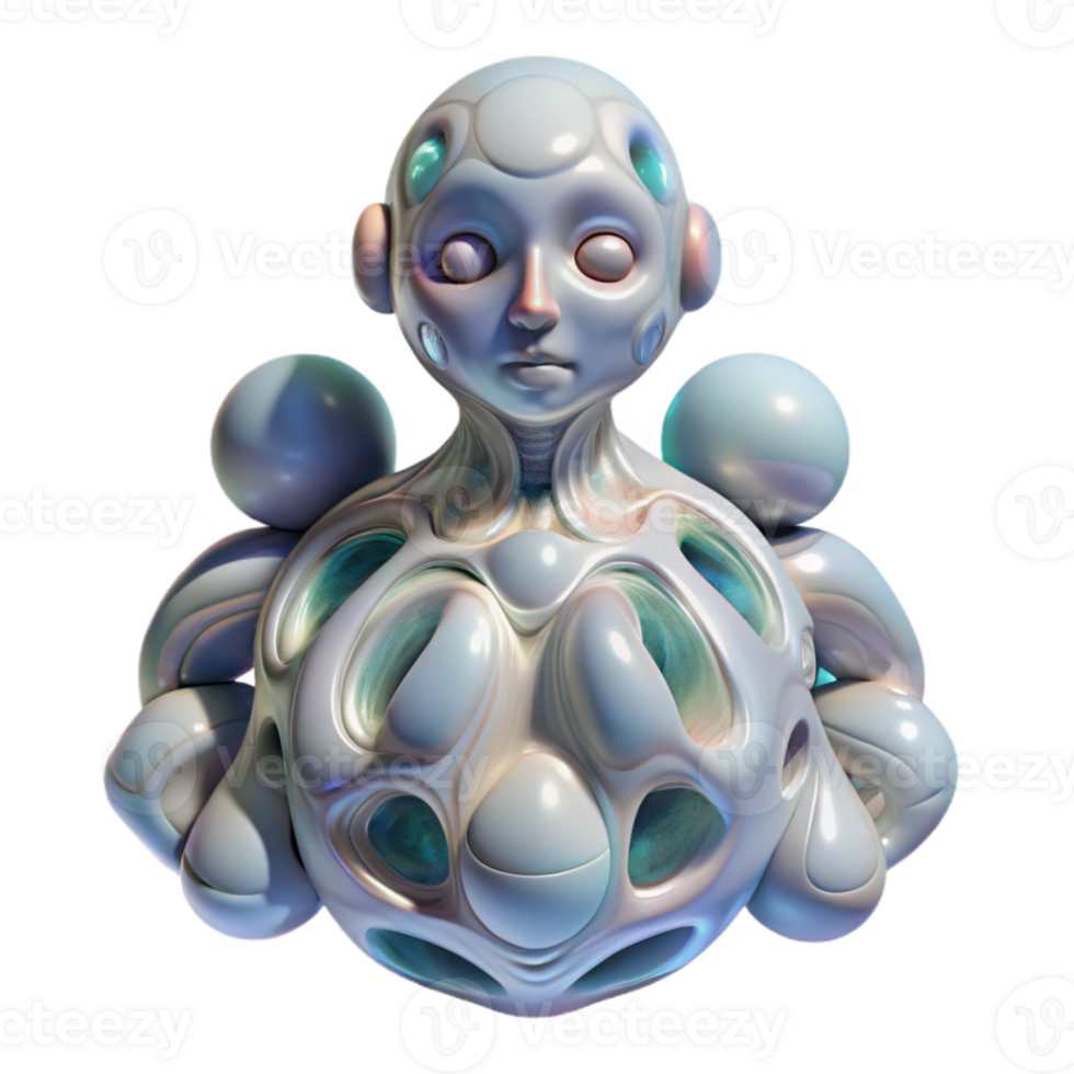 elegant artistic Interdimensional Being Abstract Form Transparent genuine png