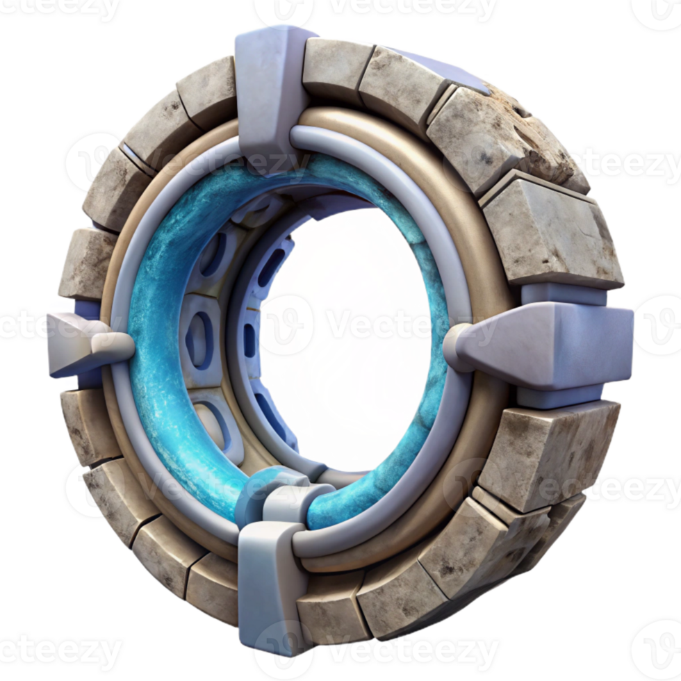 dramatic minimalist Interdimensional Portal Circular Opening Cutout authentic png