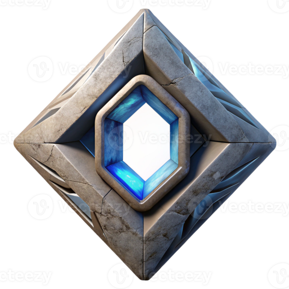 serene traditional Interdimensional Portal Diamond Shape Cutout high quality png