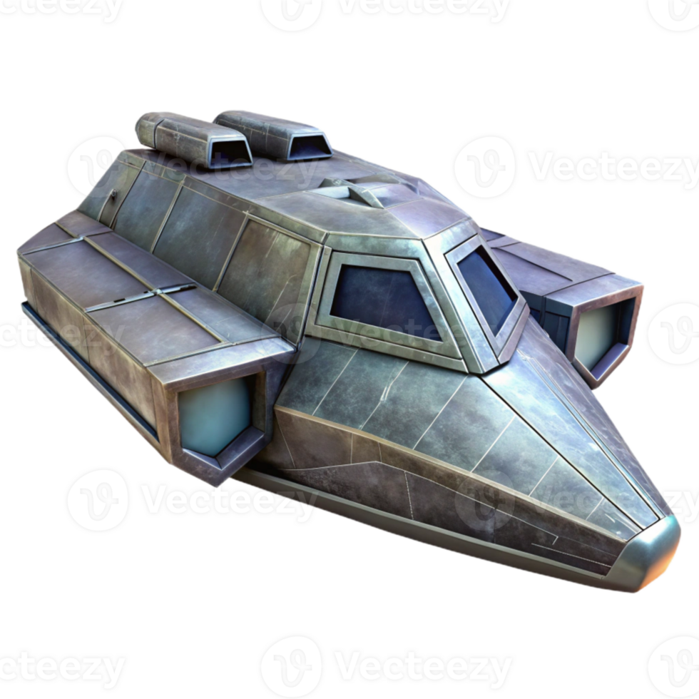 stunning classic Interdimensional Vehicle Spaceship Silhouette Isolated Element premium png