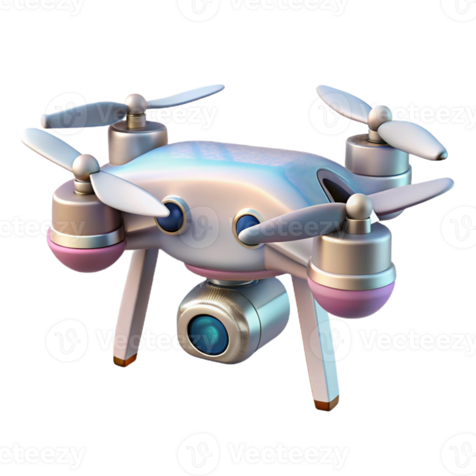 vibrant abstract Invisible Drone Camera High Resolution Transparent Background professional png