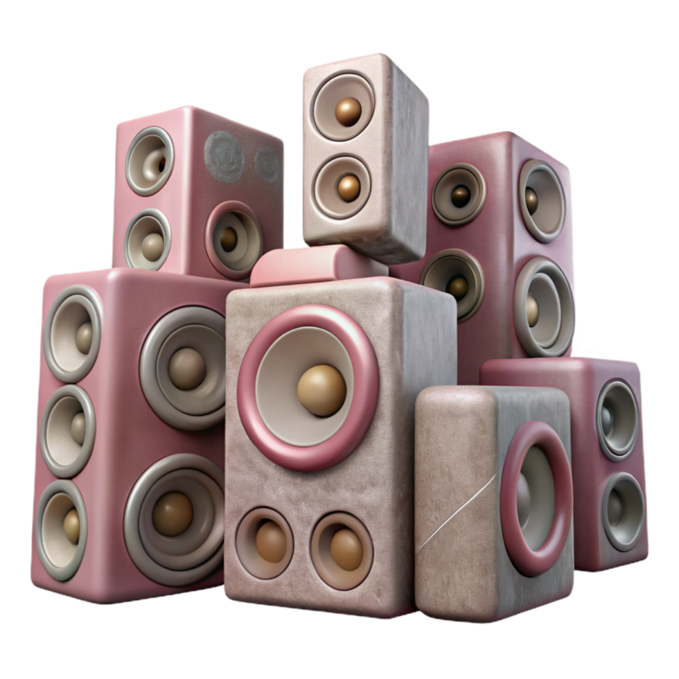 serene vintage Invisible Speaker System Multiple Units Cutout authentic png