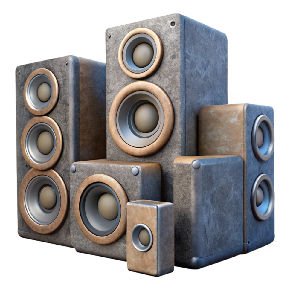 serene rustic Invisible Speaker System Multiple Units Cutout png