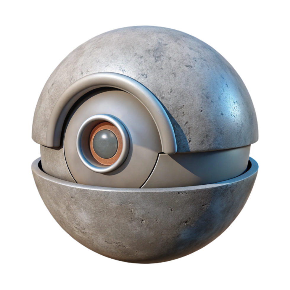 dramatic artistic Invisible Surveillance Camera Dome Shape Cutout Element premium png