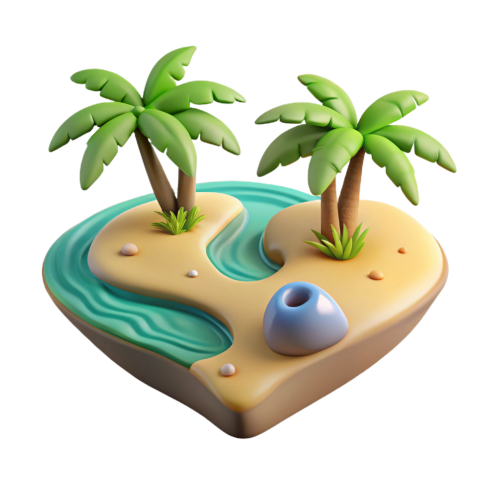 impressive modern Island Archipelago Isolated Element Tropical Hues original png