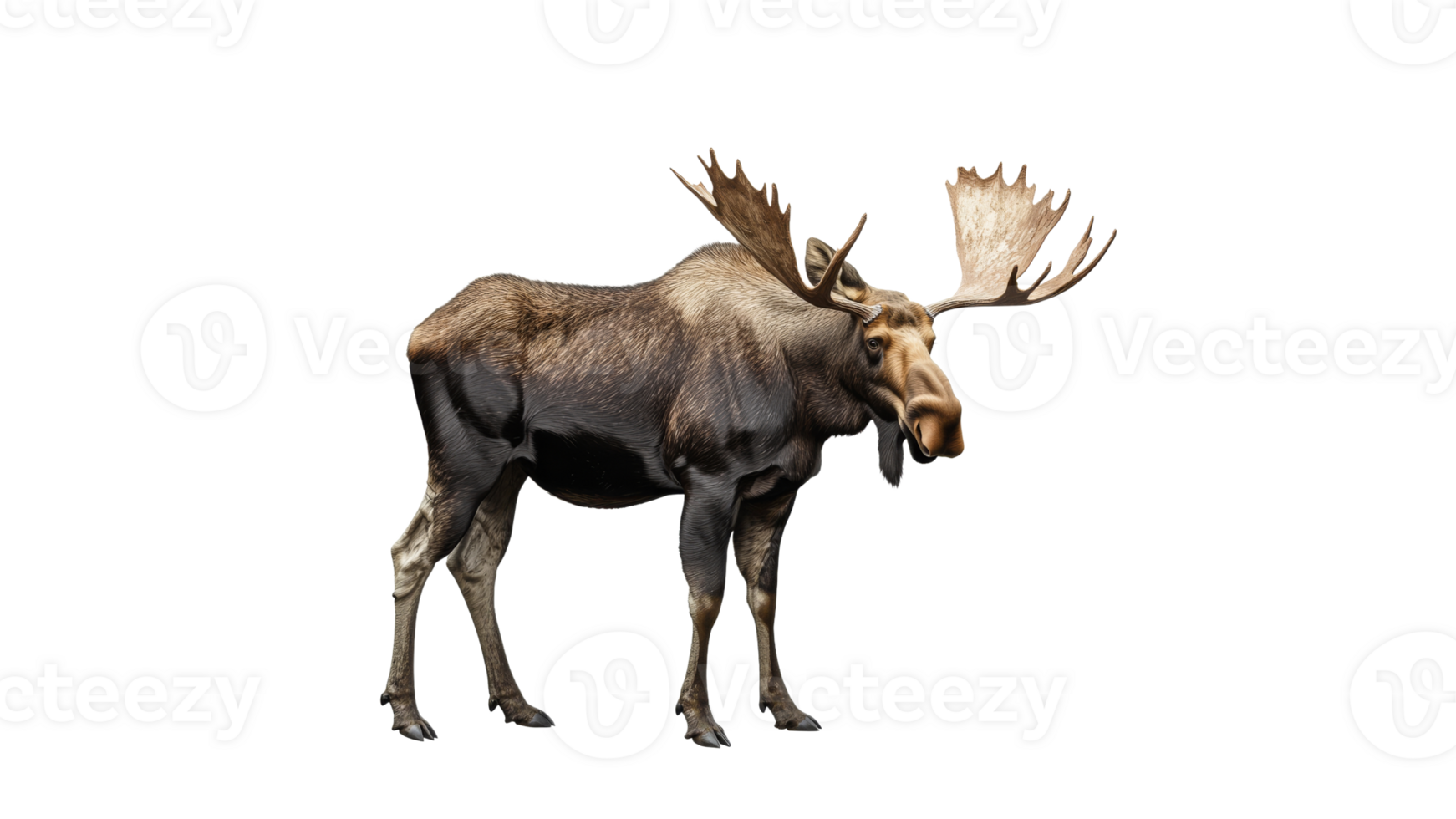 Moose in sunlight, natural setting png
