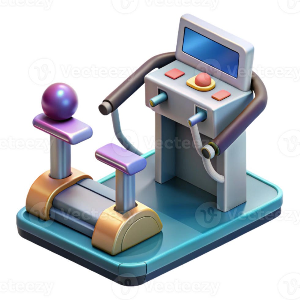 wonderful contemporary Isometric Virtual Training Simulator with Controls Cutout professional png