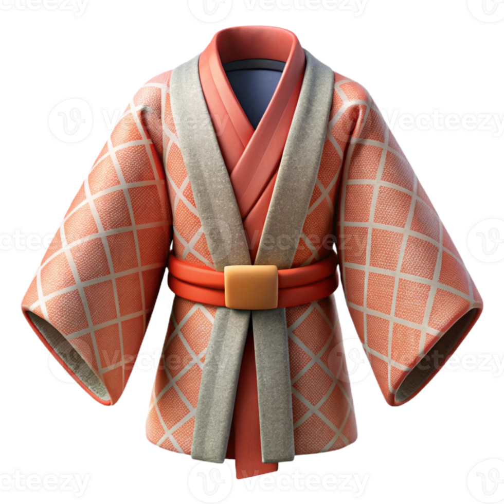 beautiful artistic Japanese Kimono Pattern Cutout exclusive png