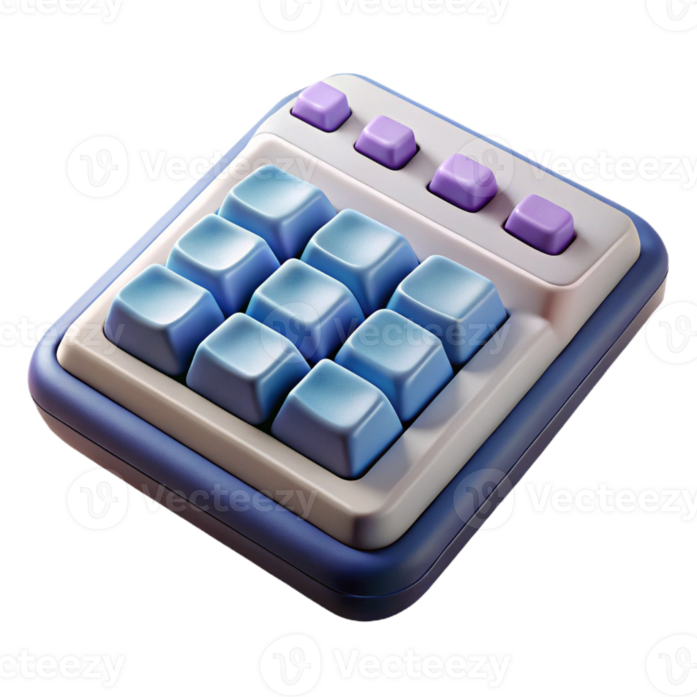 serene abstract Keyboard Wireless Number Pad Included Isolated high quality png