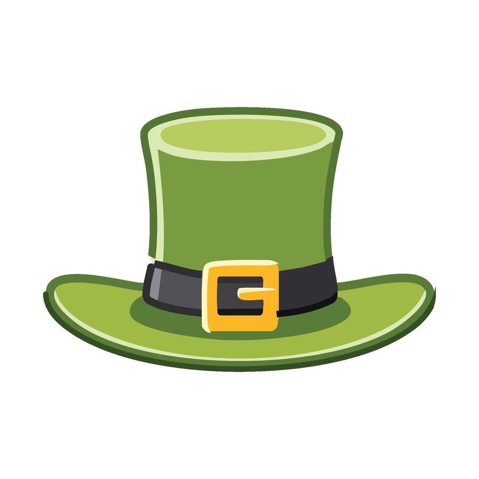 a green hat vector