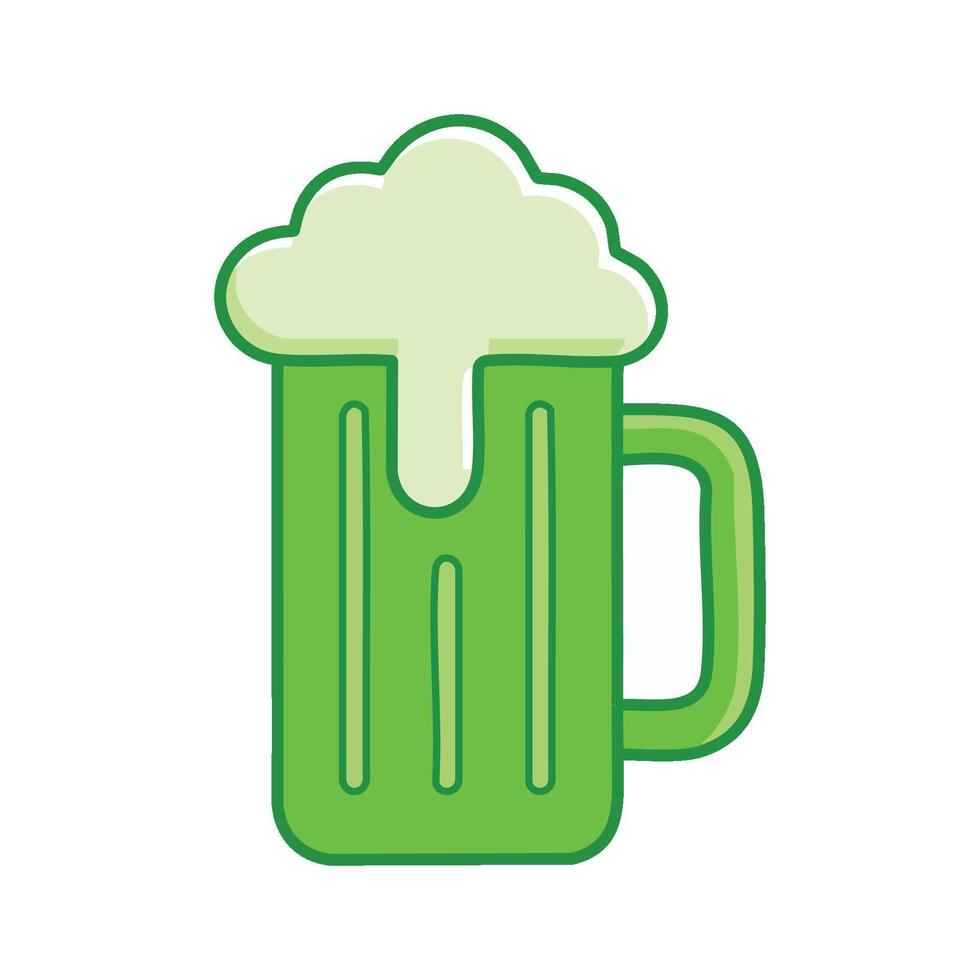 beer mug icon with foam on top of it vector