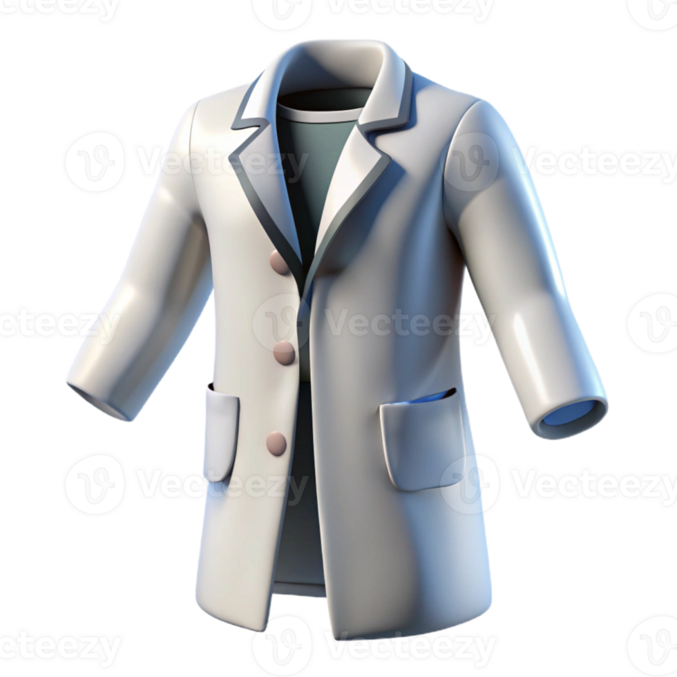 magnificent artistic Lab Coat White Folded Isolated Element Cutout high quality png