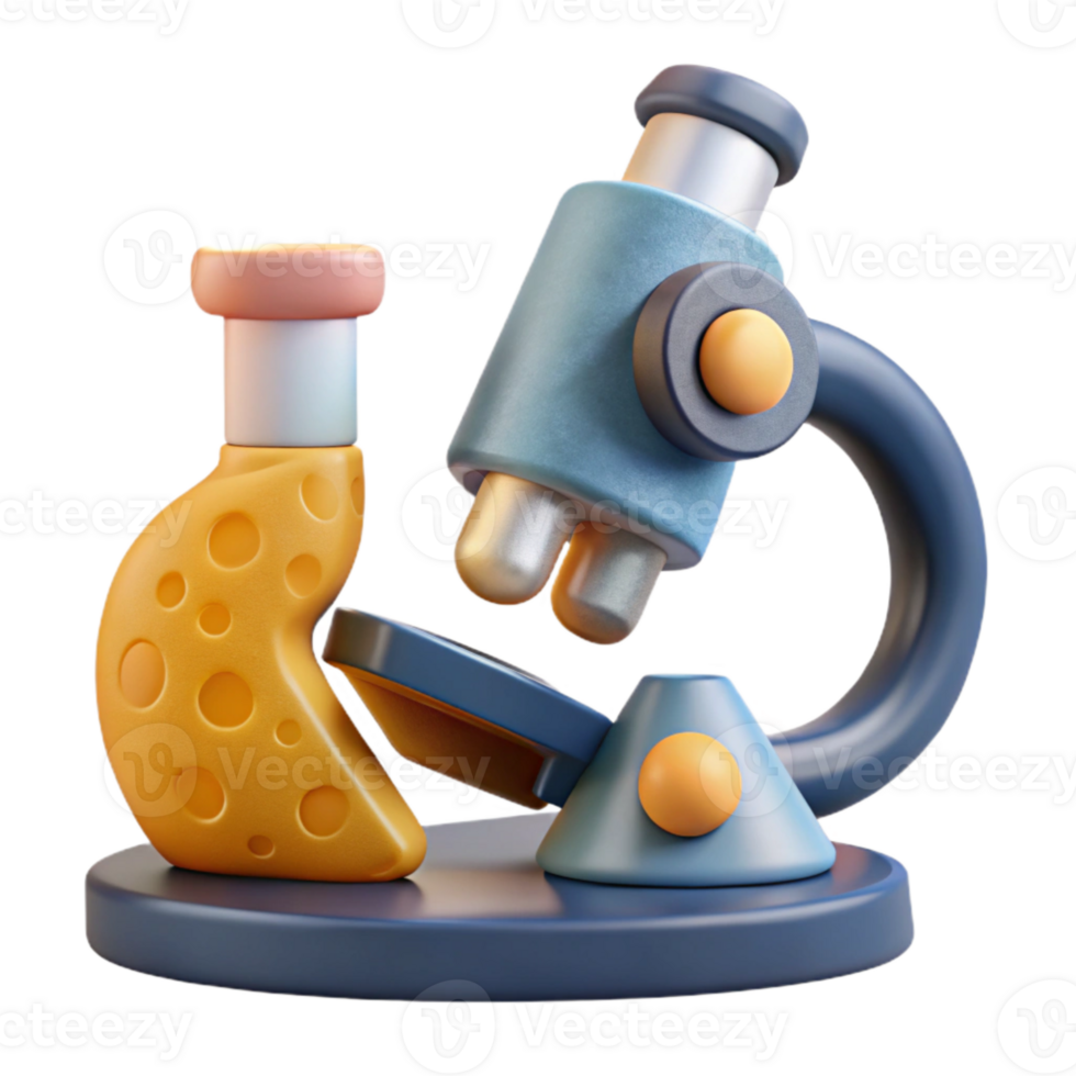 beautiful rustic Lab Collaboration Under Microscope Cutout detailed png