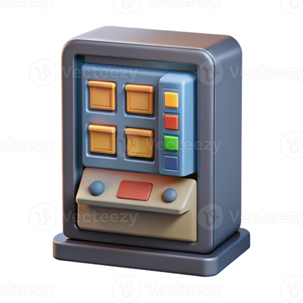 extraordinary artistic Lab Created Food Vending Machine Touchscreen Interface professional png