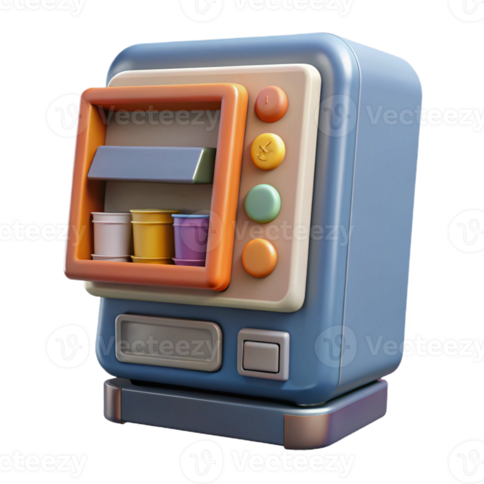 beautiful minimalist Lab Created Food Vending Machine Touchscreen Interface original png