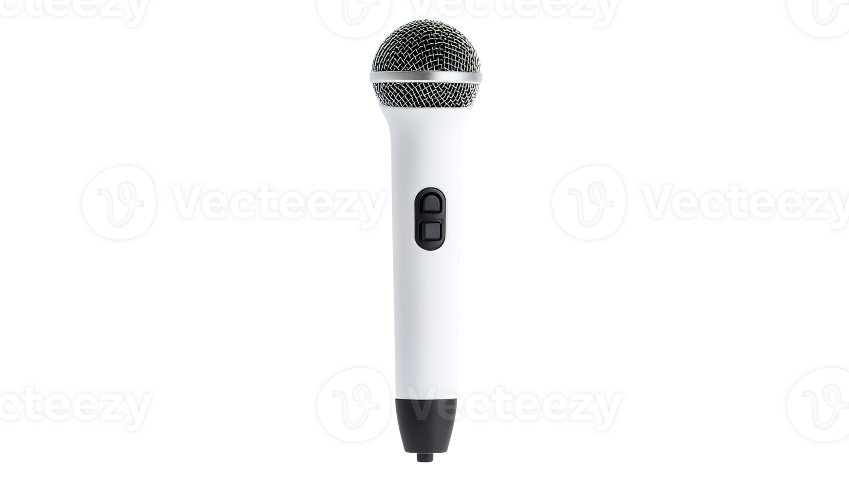 Simple white microphone for various audio needs png