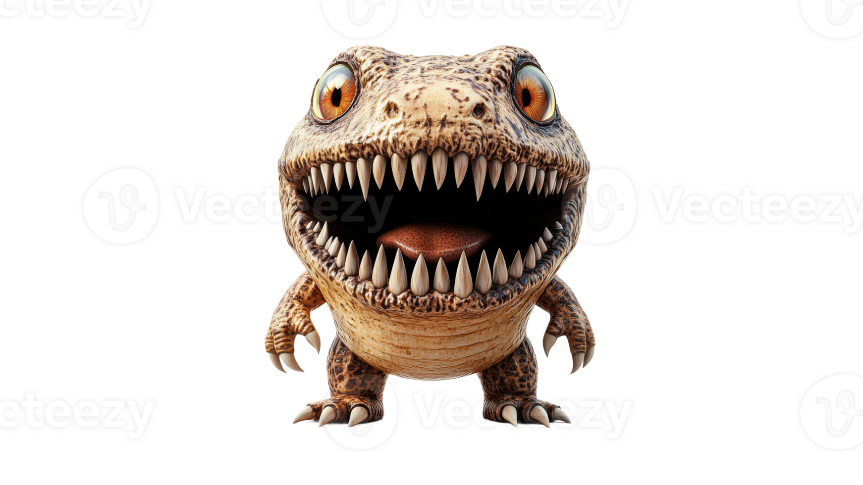 Friendly dinosaur character design png
