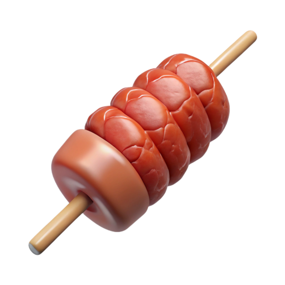 elegant creative Lab Grown Meat Skewer Transparent Background premium png