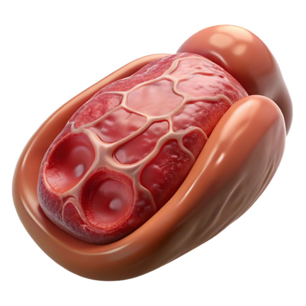 magnificent abstract Lab Grown Meat Sample Macro View Transparent Background professional png