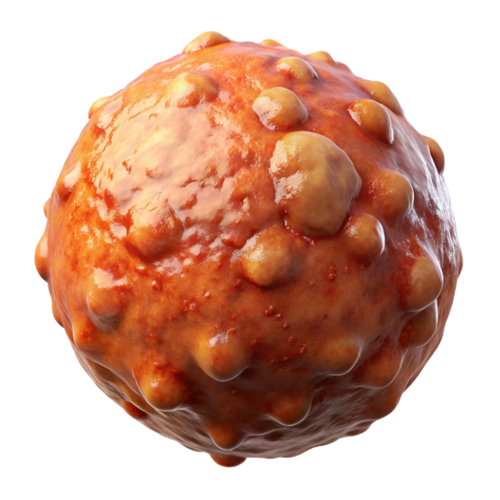 impressive artistic Lab Grown Meatball Close Up Transparent Background genuine png