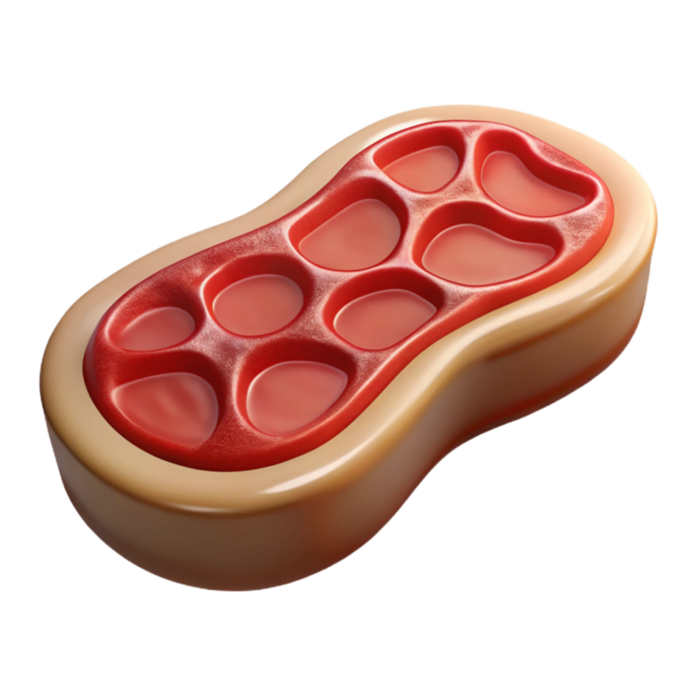 impressive modern Lab Grown Steak Cutout Isolated on Transparent Background detailed png