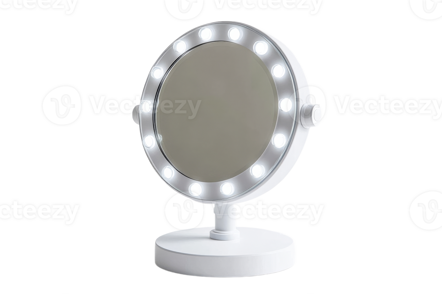 Lit vanity mirror for makeup use png