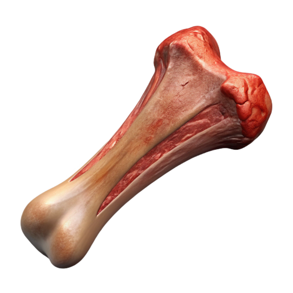 serene vintage Lab Produced Beef Rib Bone in Isolated premium png