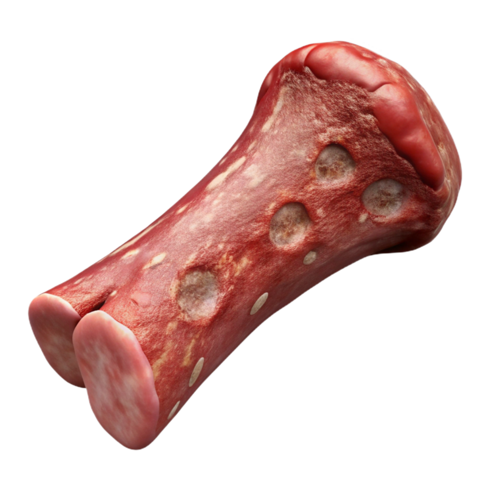 vibrant artistic Lab Produced Beef Rib Bone in Isolated png