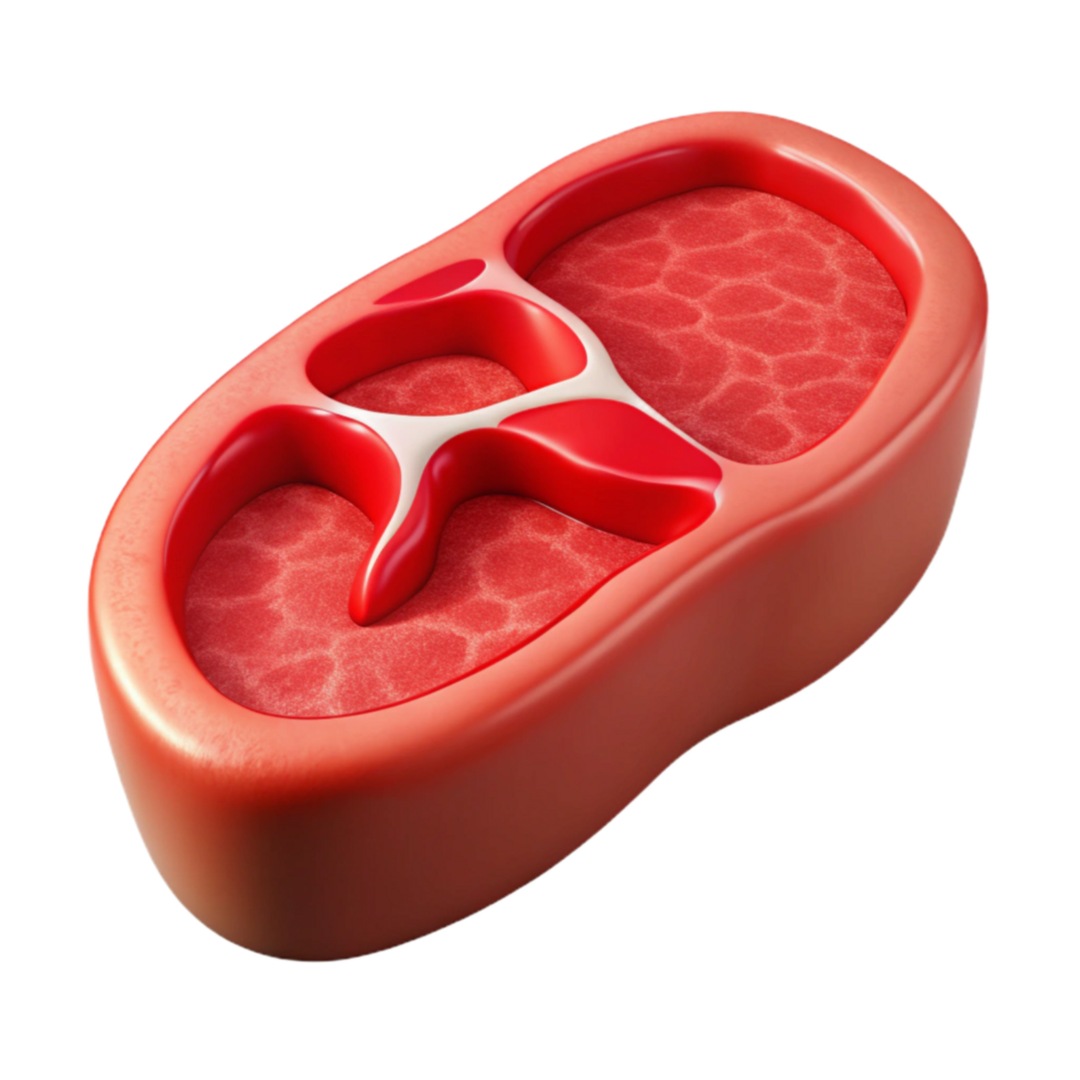 dramatic classic Lab Produced Steak Slice Red Interior Cutout authentic png