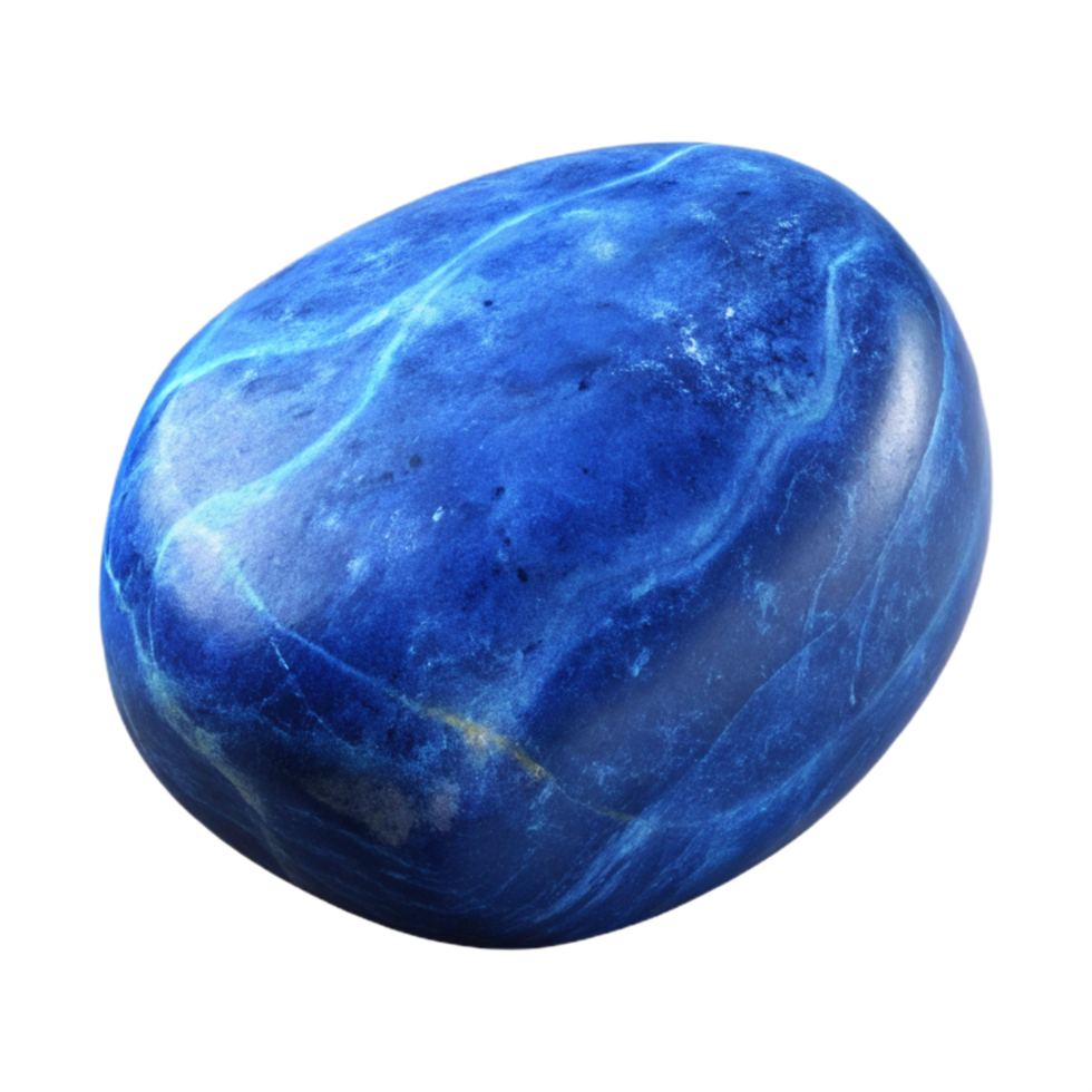 stunning artistic Lapis Lazuli Stone Isolated with Deep Blue Color high resolution png