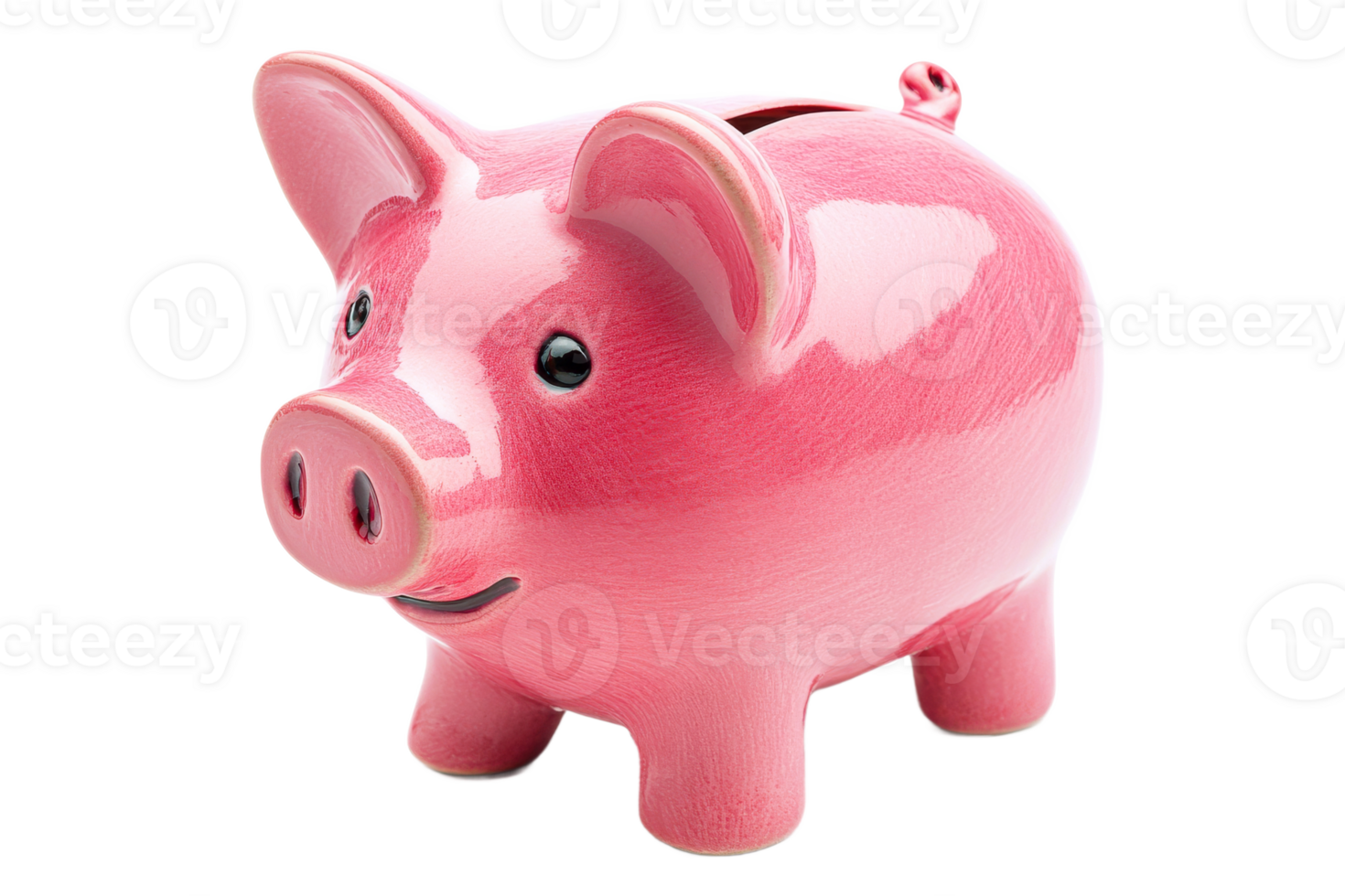 Colorful piggy bank symbolizes saving money goals png