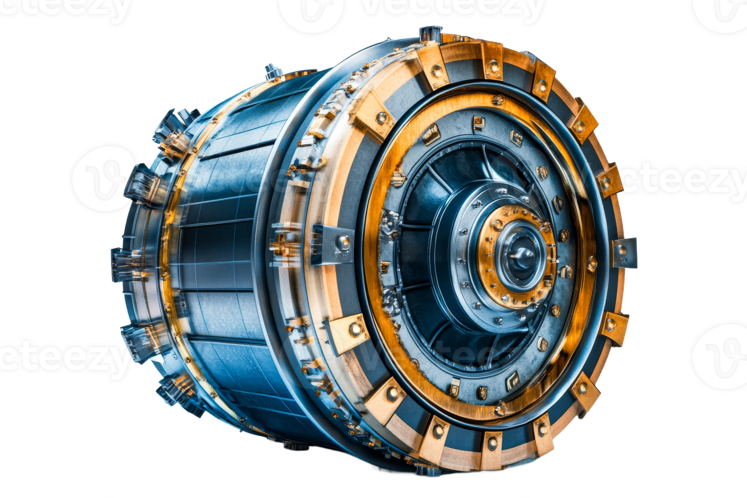 Modern jet engine component displayed in detail png